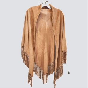 Lambskin leather fringe wrap soft banff style